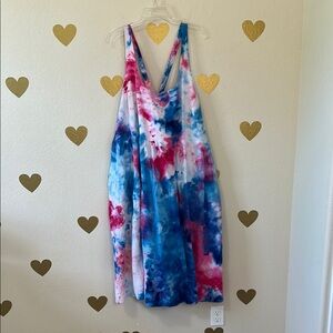 Tie-Dye Sleeveless Dress Ava and viv